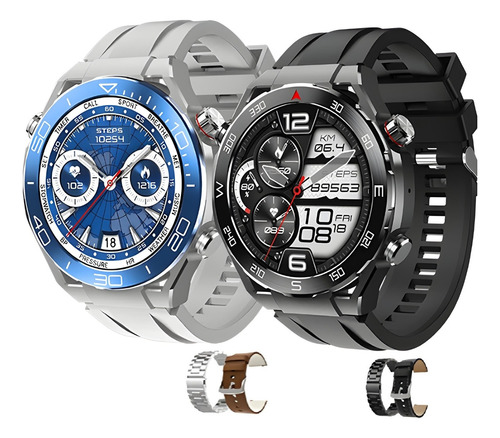 Relógio Inteligente Redondo Smart Watch Luco Android Ios Hw5