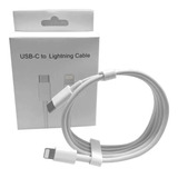 Cable Tipo C A Lightning Para iPhone 13 12 11 X 8 iPad 1m