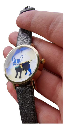 Reloj Perrito Perro Dama Niña Juvenil Kawaii Cristal Pulso N