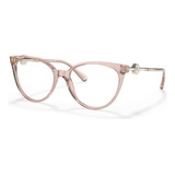 Lentes Versace Ve3298b 5339 Rosa Translucido Oftalmico Nuevo