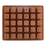 Molde Silicona Letras Abecedario Chocolates Fondant Jabones