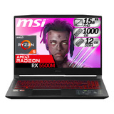 Portátil Msi Bravo Ryzen 5 5600h Rx5500m Ram 12gb M.2 1000gb