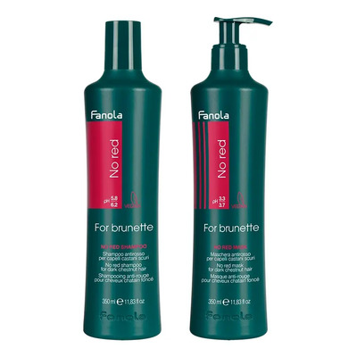 Shampoo Y Mascarilla Matiz Café Chocolate Fanola No Red 350m