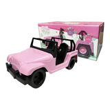 Jeep Auto Muñecas 29 Cm Princesas Barby Casa Valente