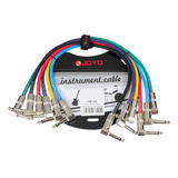 6 Patch Cables Joyo Cm-05 - 36 Cms - 1.2 Ft