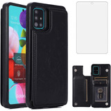 Funda Billetera Para Samsung Galaxy A51 4g Negra