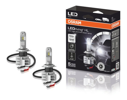 2 Lamparas Led Driving H7 6000k 14w Osram 67210cw