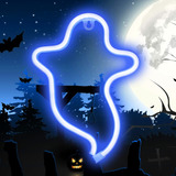 Luces De Nen Fantasma, Decoraciones De Halloween, Lmpara De