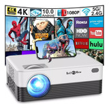 Proyector Wifi Bt Android 10 Portátil Con Pantalla 1080p 4k