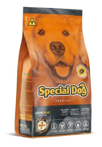 Alimento Special Dog Premium Para Cão Adulto Todos Os Tamanhos Sabor Carne Plus Em Sacola De 1kg