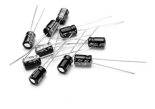 Pack 10x Capacitor Electrolitico 100uf 16v Arduino Nubbeo