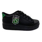 Tenis Casual Slytherin Harry Potter Bordado Chicos Y Grandes