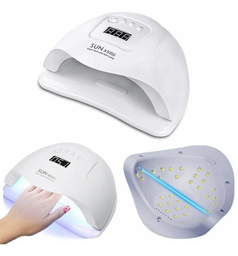 Secador De Uñas Y Lampara Uv 36 Led Sun X5 Plus 54w