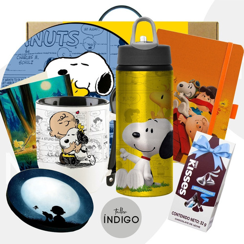 Caja De Regalo Snoopy / Botella Pitillo