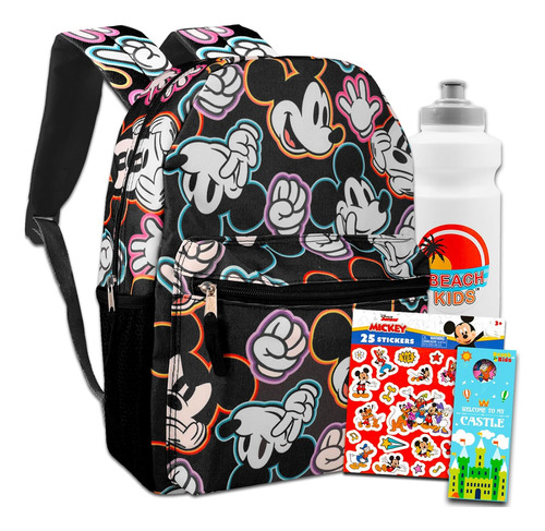 Mickey Mouse Backpack For Kids - Bundle With 16  Mickey Back