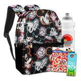 Mickey Mouse Backpack For Kids - Bundle With 16  Mickey Back