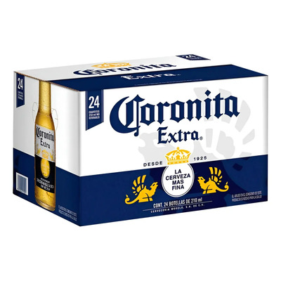 Cerveza Clara Coronita Extra Caja Con 24 Botellas De 210 Ml | Envío gratis