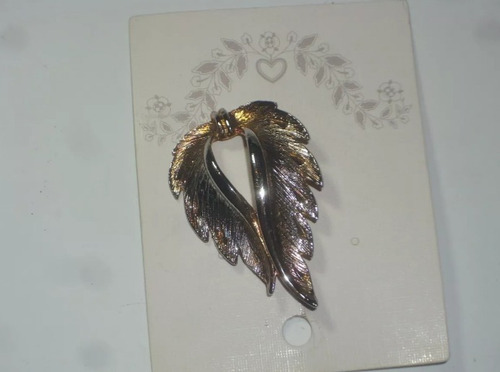 Antiguo Prendedor Broche Metal Dorado Bañado En Oro C°9692xu