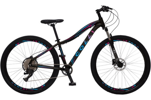 Bicicleta Aro 29 Colli Eudora 21v Shimano Alumínio Azul/rosa Cor Preto Tamanho Do Quadro 15