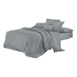 Plumón + Duvet + Sabana Ajustable Cama Queen 7 Piezas