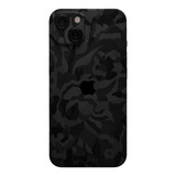 Skin Autoadherible Premium Black Camo Para iPhone 13