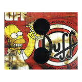 Esteira Bandeja Apoio Porta Copo Braço Sofá Simpsons Duff 