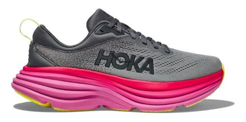 Tênis Hoka One One Bondi 8 Cinza/rosa Feminino