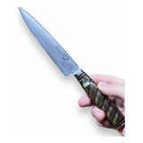 Cuchillo Artesanal Acero Inox 14cm + Grabado Personalizado