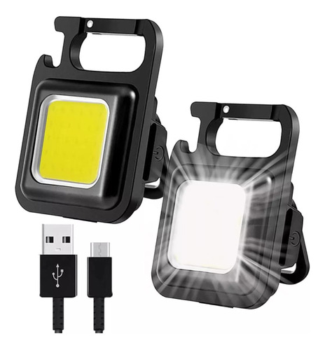 Llavero Imán Mini Linterna Led Cob Abridor Camping En/gratis