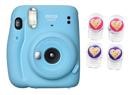 Câmera Instantânea Instax Mini 11 Azul +clip - Fujifilm Azul