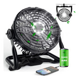 Ventilador Recargable Para Acampar Para Tiendas De Campaña, 