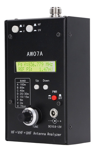 Medidor Analizador De Antena Swr Aw07a Hf Vhf Uhf 490mhz Swr