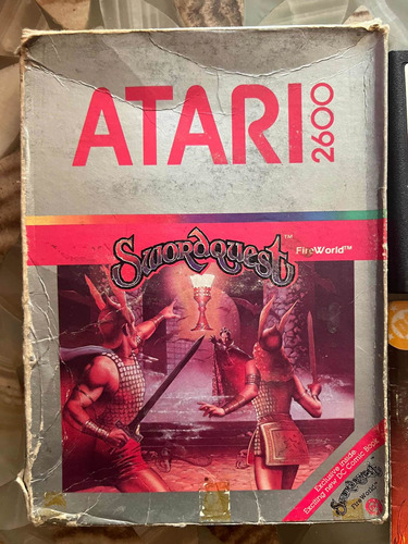 Swordquest Fireworld Atari 2600 Original En Caja Raro