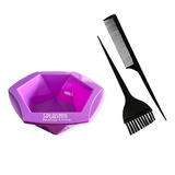 Kit Cio Bowl C/ Base Antiderrapante + Brocha P Tinte Cabello