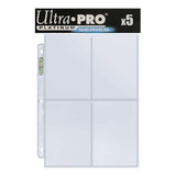 Ultra Pro Platinum Series 5 Micas Con 4 Bolsillos Postcards