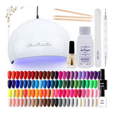 Kit Inicial  Manicuria Gel Esmalte Semi Cabina Led/ Uv 