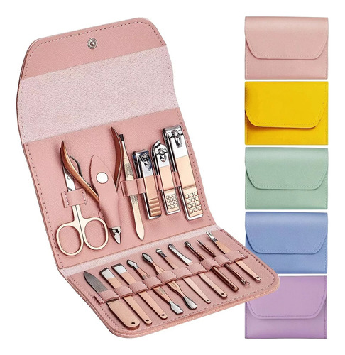 Kit Manicure Pedicura Cuidado Facial Cortaúñas X 16 Piezas