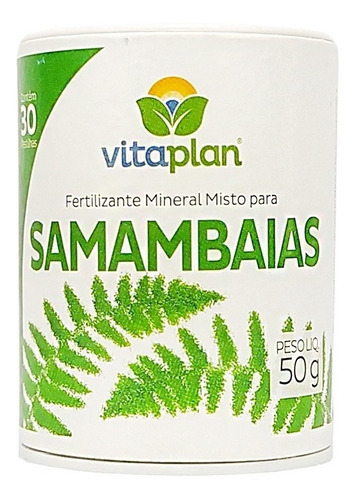 Fertilizante Mineral Misto Samambaias Vitaplan 30 Pastilhas