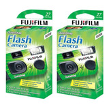 Cámara Desechable Fujifilm Paquete Con 2 Quicksnap Flash 400