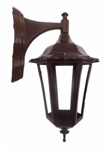 Farol Colonial Para Pared De Policarbonato 6 Caras Eba