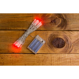 Serie Luces Navidad Con 30 Leds Rojos 3mt Pilas Luz Roja