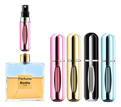 Botella Recargable Perfume Atomizador Portátil Belleza Rose