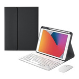 Capa Com Teclado Mouse Para Para iPad 10.2 9ª 8ª 7ª Geração*