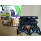 Xbox 360 + 2 Controle + Kinect + Gta 5 + Outro Jogo Garantia