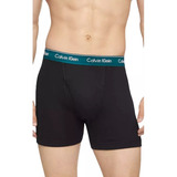 Boxer Brief Calvin Klein 3p Negro/e.color 100%original Nuevo