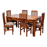 Comedor Madera 6 Sillas Línea Premium