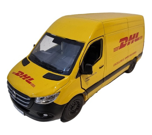 Carrinho De Metal Dhl Transportadora Express Sprinter Delive Cor Amarelo