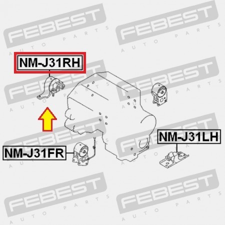 Base Motor Derecha Nissan Quest Altima Maxima Murano 3.5 Foto 2