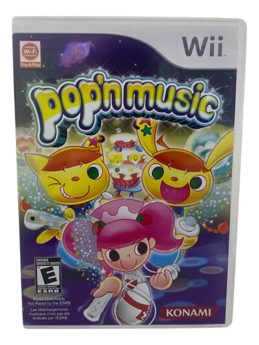 Jogo Popn Music Original Nintendo Wii Completo Americano