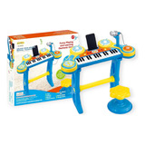 Organeta Teclado Piano Juguete Para Niños Con Silla Y Base